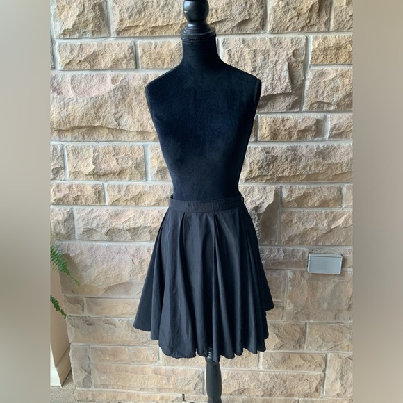 AMERICAN APPAREL Midi Flare Black High Waist Fully Lined Skirt Women’s SZ XS 24” - Picture 3 of 16